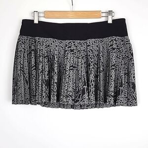Lululemon Women's Pleat To Street Skirt II Watermark Slate Black Grey 10